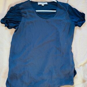 LOFT Navy Short Sleeve Tee